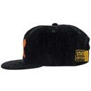 Pursue Unstructured Corduroy Cap in black - State Of Flux - State Of Flux