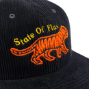 Pursue Unstructured Corduroy Cap in black - State Of Flux - State Of Flux