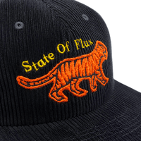 Pursue Unstructured Corduroy Cap in black - State Of Flux - State Of Flux
