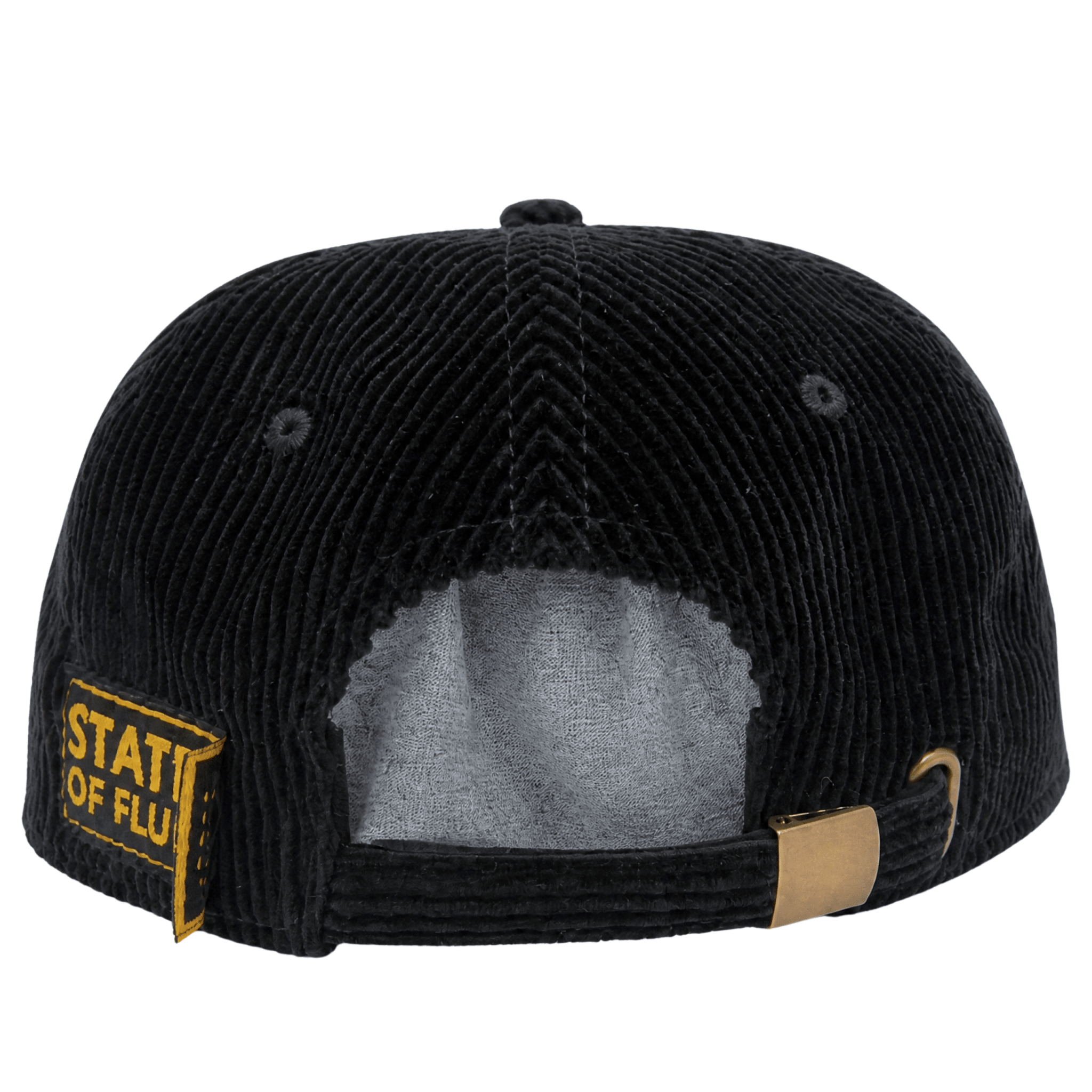 Pursue Unstructured Corduroy Cap in black - State Of Flux - State Of Flux