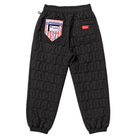 Quilted Baseball Chef Pants in black - Cookman - State Of Flux