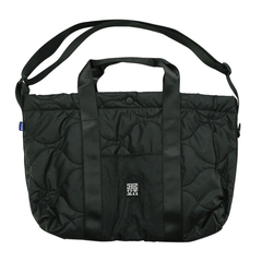 Quilted Tote Bag in black