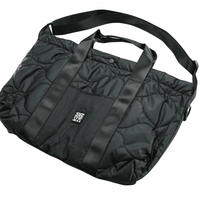 Quilted Tote Bag in black - Devá States - State Of Flux