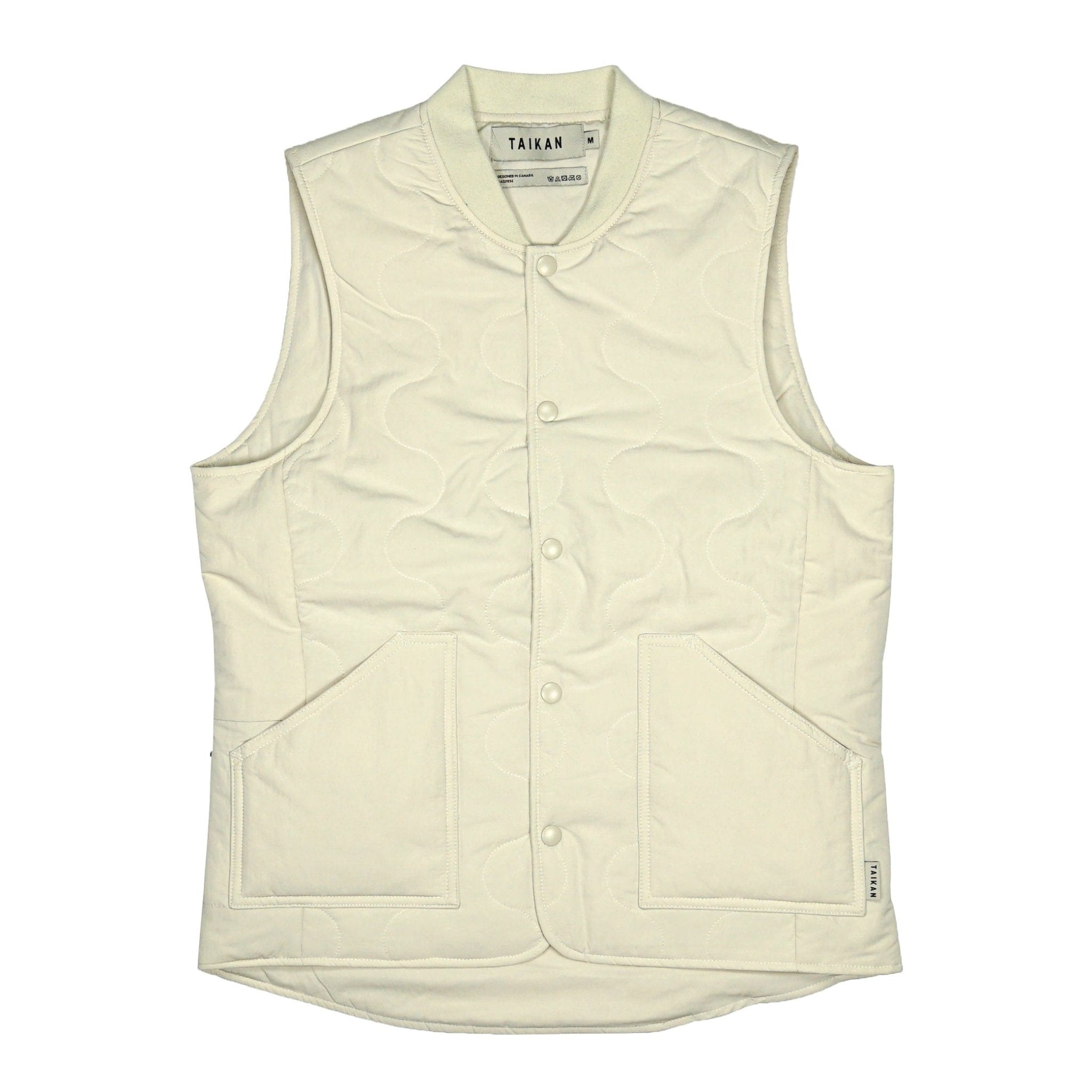 Quilted Vest in dune - TAIKAN - State Of Flux