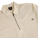 Ranch Quarter Zip Short - sleeve Shirt in whitecap grey - Dickies - State Of Flux