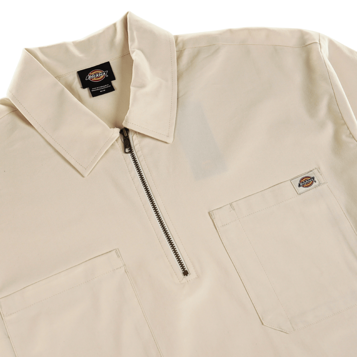 Ranch Quarter Zip Short-sleeve Shirt in whitecap grey
