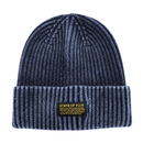 Ribbed Knit Mantra Beanie in washed navy - State Of Flux - State Of Flux