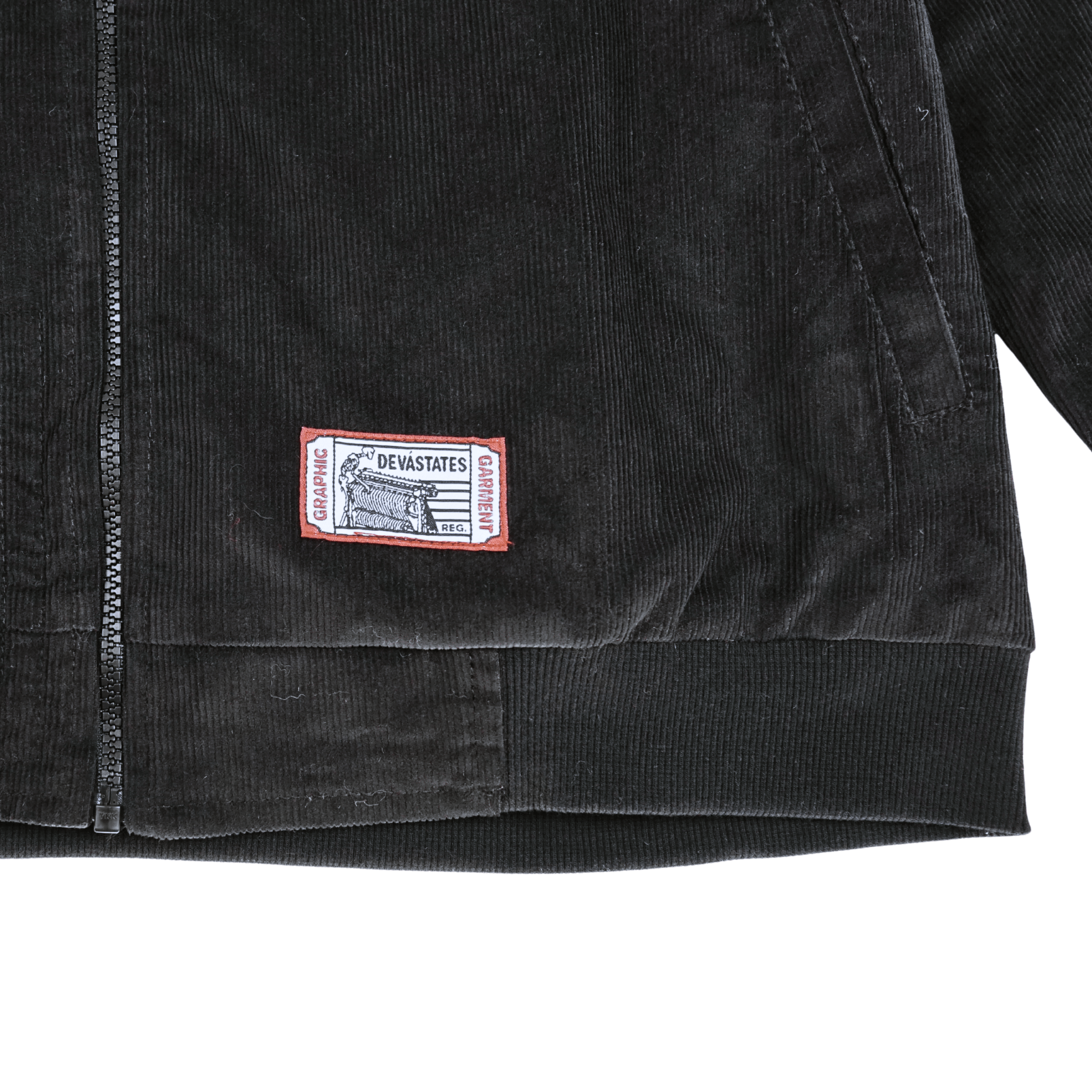 Road Crew Reversible Souvenir Jacket in black - Devá States - State Of Flux