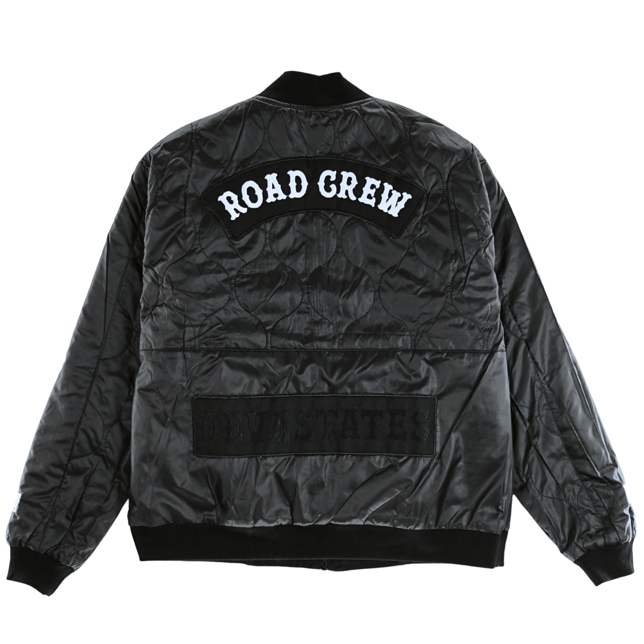 Road Crew Reversible Souvenir Jacket in black - Devá States - State Of Flux