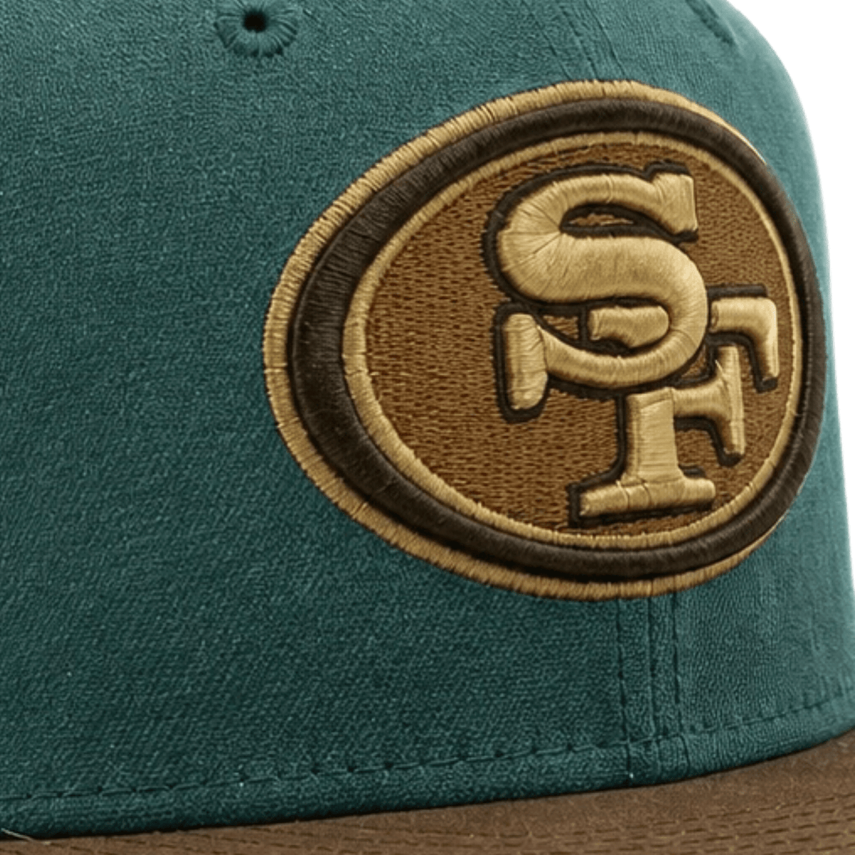 San Francisco 49ers 59Fifty Super Bowl XVI Fitted Hat in teal and brown - New Era - State Of Flux