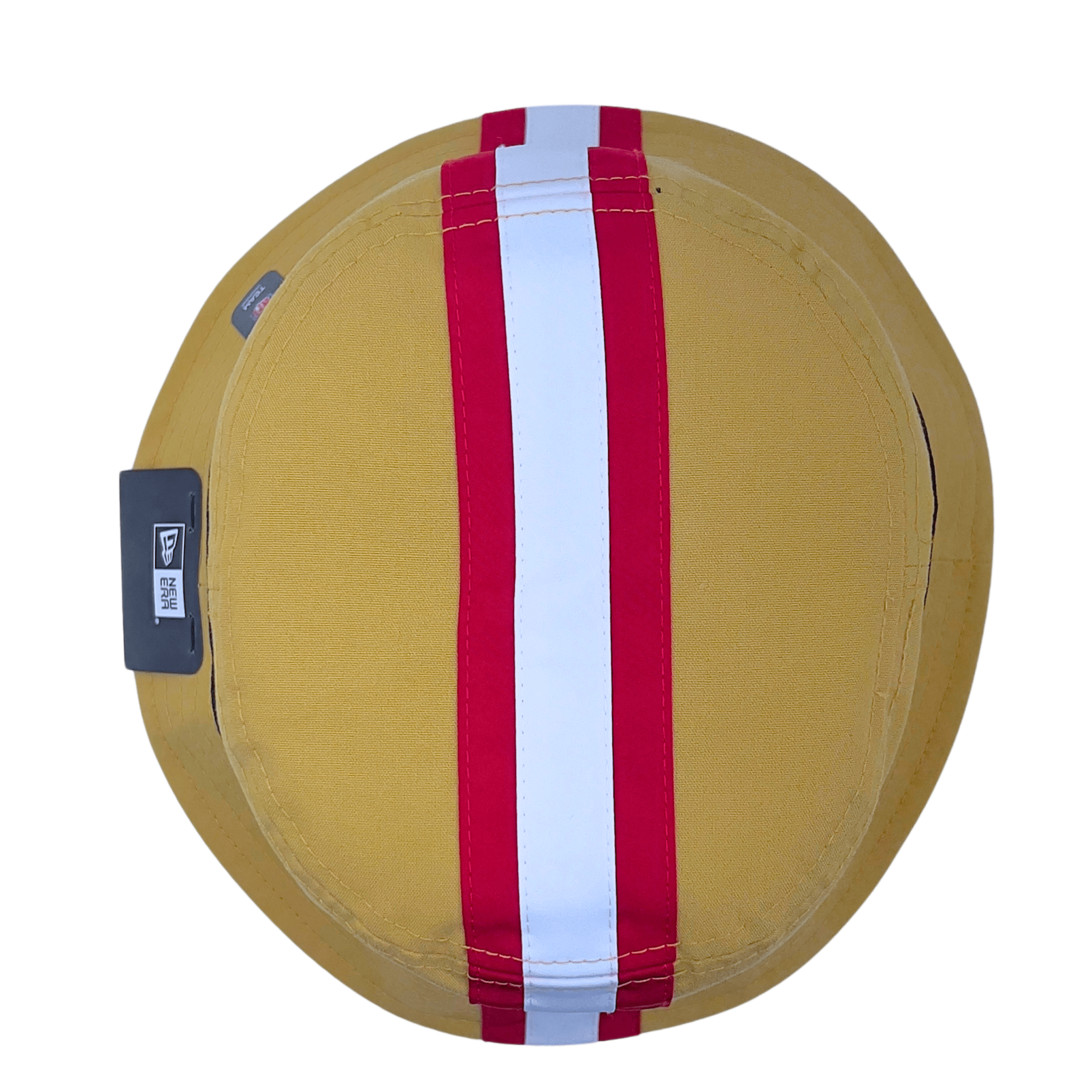 San Francisco 49ers Helmet Bucket Hat in gold and scarlet - New Era - State Of Flux
