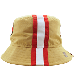 San Francisco 49ers Helmet Bucket Hat in gold and scarlet