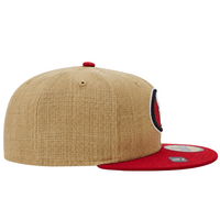 San Francisco 49ers Pre-curved Twine 59Fifty Fitted Hat in natural and scarlet - New Era - State Of Flux
