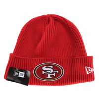 San Francisco 49ers Skull Knit Wool Beanie in scarlet - New Era - State Of Flux
