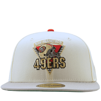 San Francisco 49ers Steve Young Madden '98 59Fifty Fitted Hat in chrome white and storm grey - New Era - State Of Flux