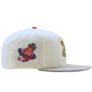 San Francisco 49ers Steve Young Madden '98 59Fifty Fitted Hat in chrome white and storm grey - New Era - State Of Flux