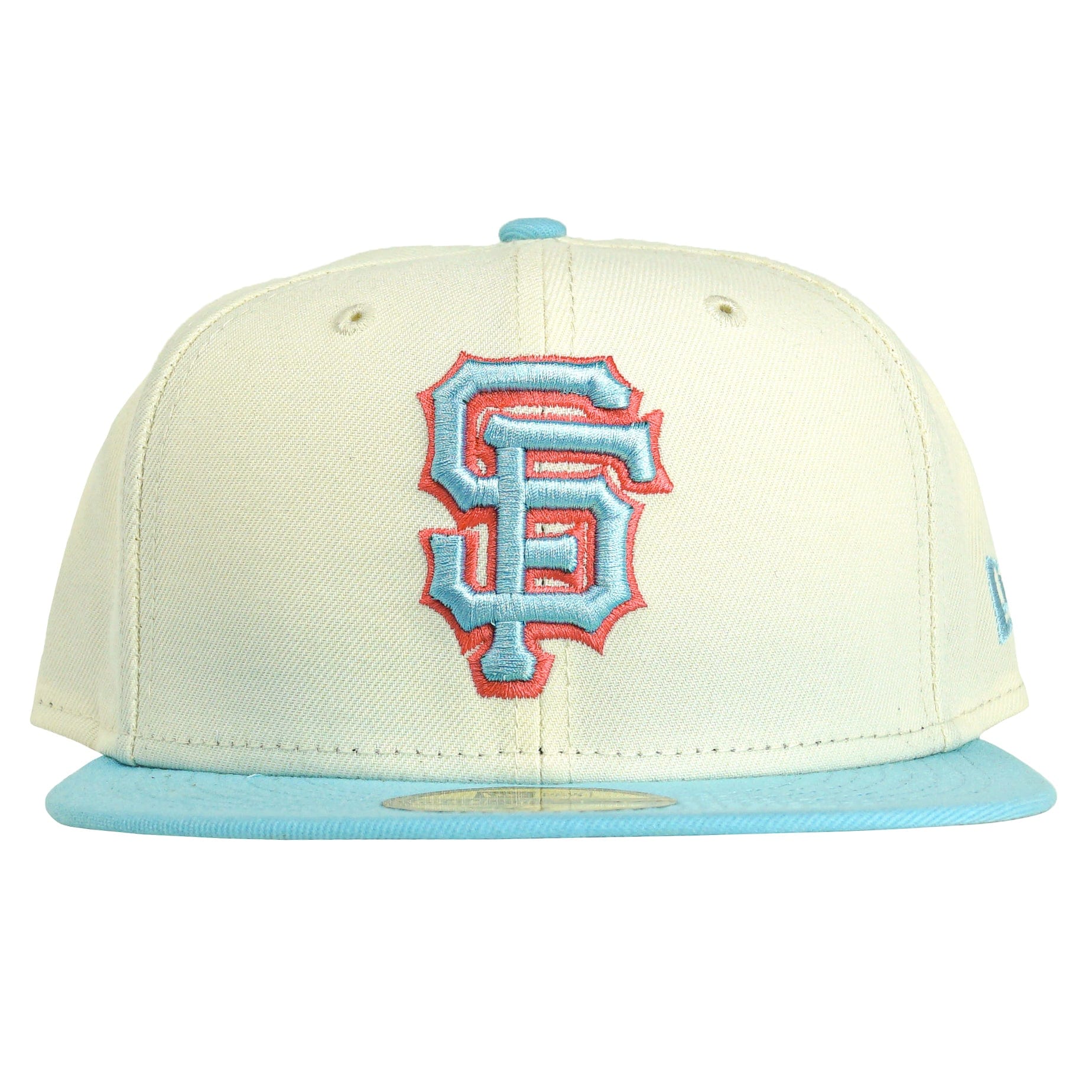 San Francisco Giants 2-Tone Colorpack 59Fifty Fitted Hat in cream and light blue