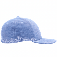 San Francisco Giants Hand Stitched Chambray Low Profile 59Fifty Fitted Hat in light blue denim - New Era - State Of Flux