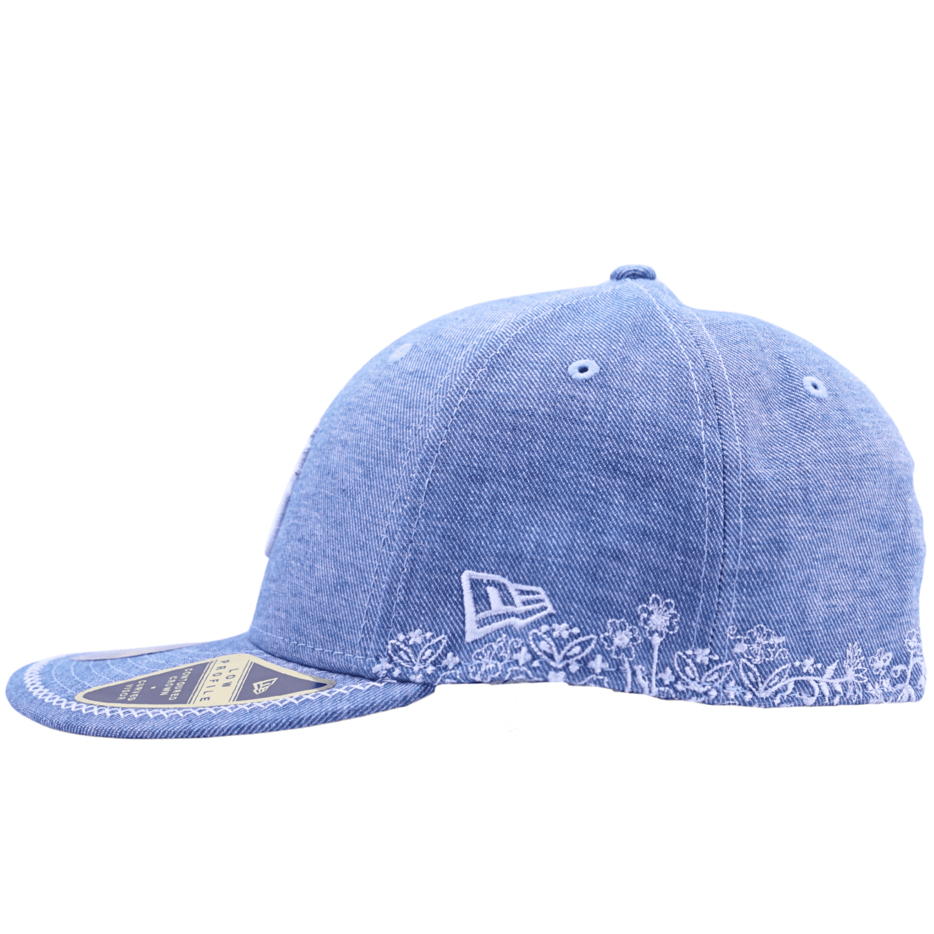 San Francisco Giants Hand Stitched Chambray Low Profile 59Fifty Fitted Hat in light blue denim - New Era - State Of Flux