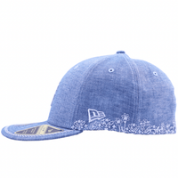 San Francisco Giants Hand Stitched Chambray Low Profile 59Fifty Fitted Hat in light blue denim - New Era - State Of Flux