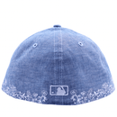 San Francisco Giants Hand Stitched Chambray Low Profile 59Fifty Fitted Hat in light blue denim - New Era - State Of Flux