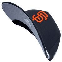 San Francisco Giants Pearl Rope Golfer Strapback Hat in black and orange - New Era - State Of Flux