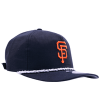 San Francisco Giants Pearl Rope Golfer Strapback Hat in black and orange - New Era - State Of Flux