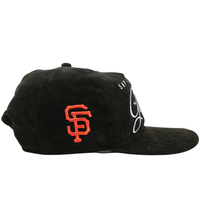 San Francisco Giants Team Script 19Twenty Snapback Hat in black and white - New Era - State Of Flux