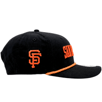 San Francisco Giants Wordmark 9Seventy Stretch - Snap Hat in black and orange - New Era - State Of Flux