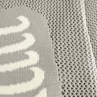 Scanner Knit Cardigan in light grey and white - XLARGE - State Of Flux