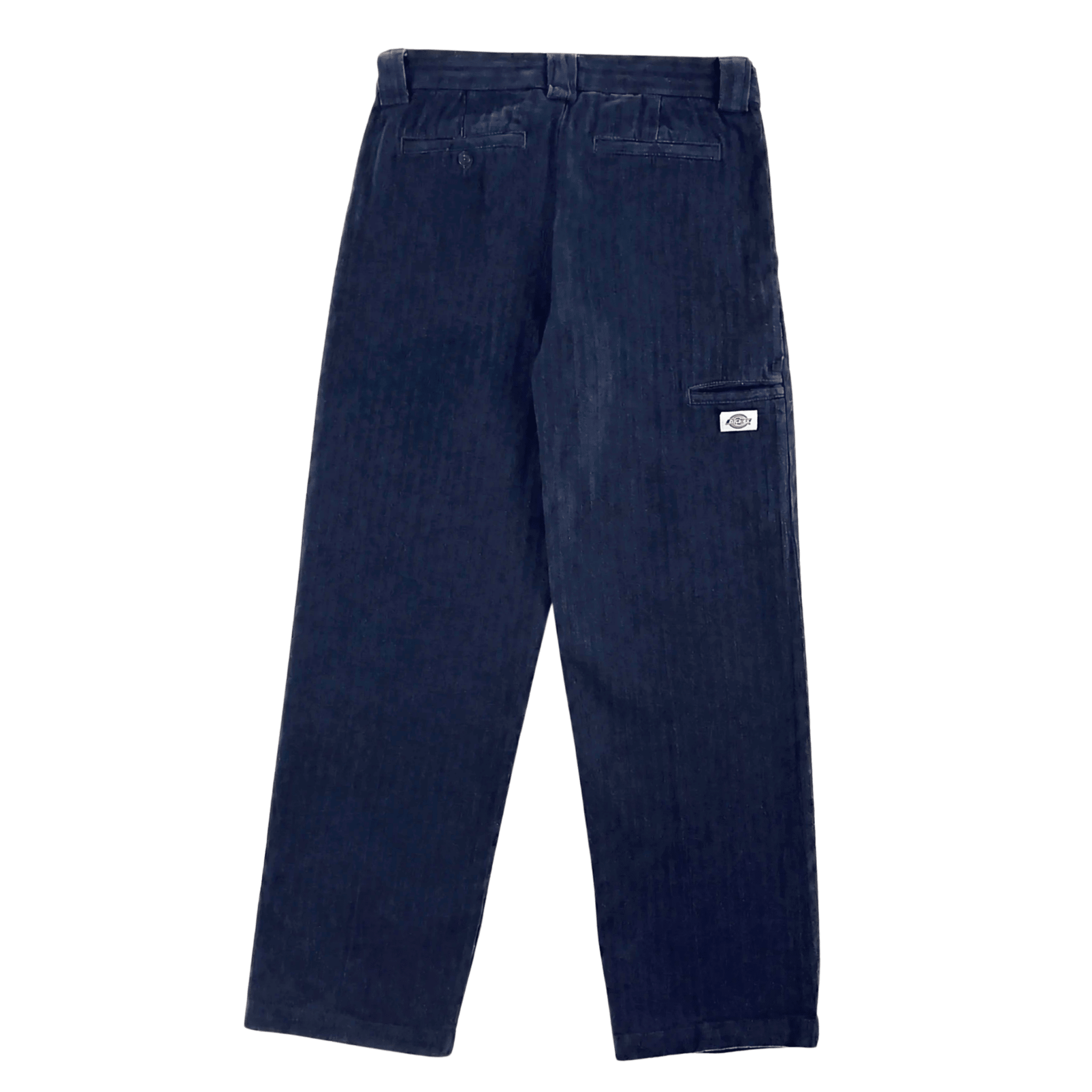 Selvedge Herringbone Denim Work Pants in rinsed indigo - Dickies - State Of Flux