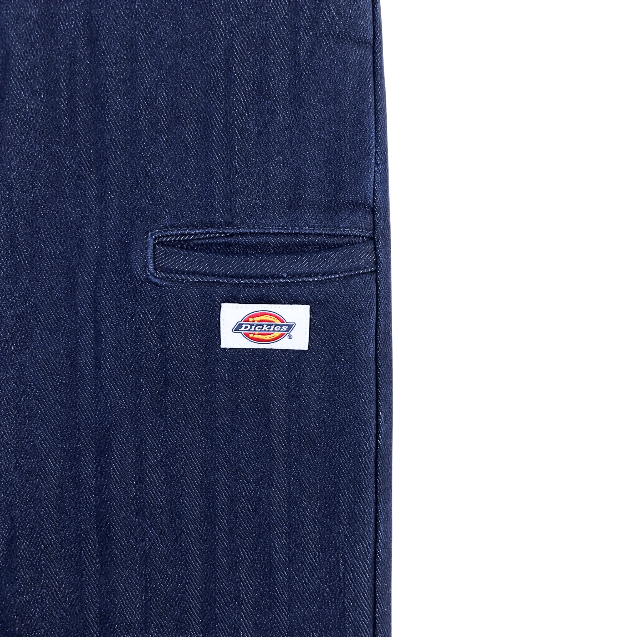 Selvedge Herringbone Denim Work Pants in rinsed indigo - Dickies - State Of Flux