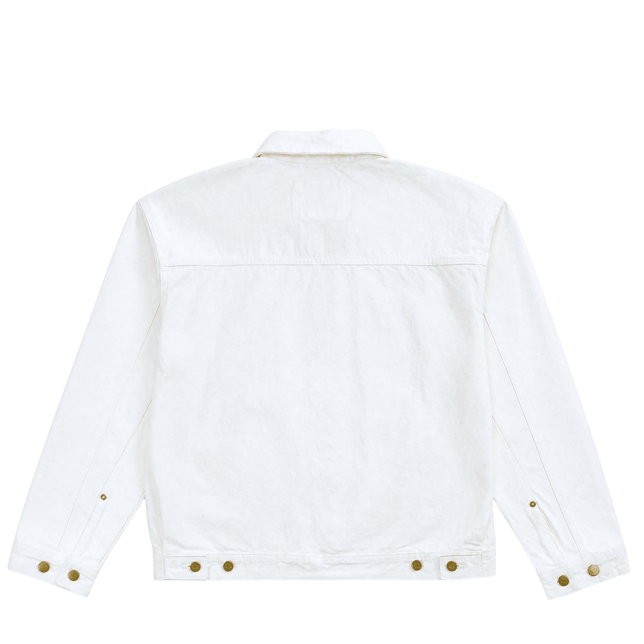 Selvedge Pleated Denim Jacket in white - Dickies - State Of Flux
