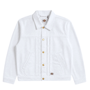 Selvedge Pleated Denim Jacket in white - Dickies - State Of Flux