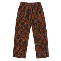 Semiwide Corduroy Chef Pants in paisley brown - Cookman - State Of Flux