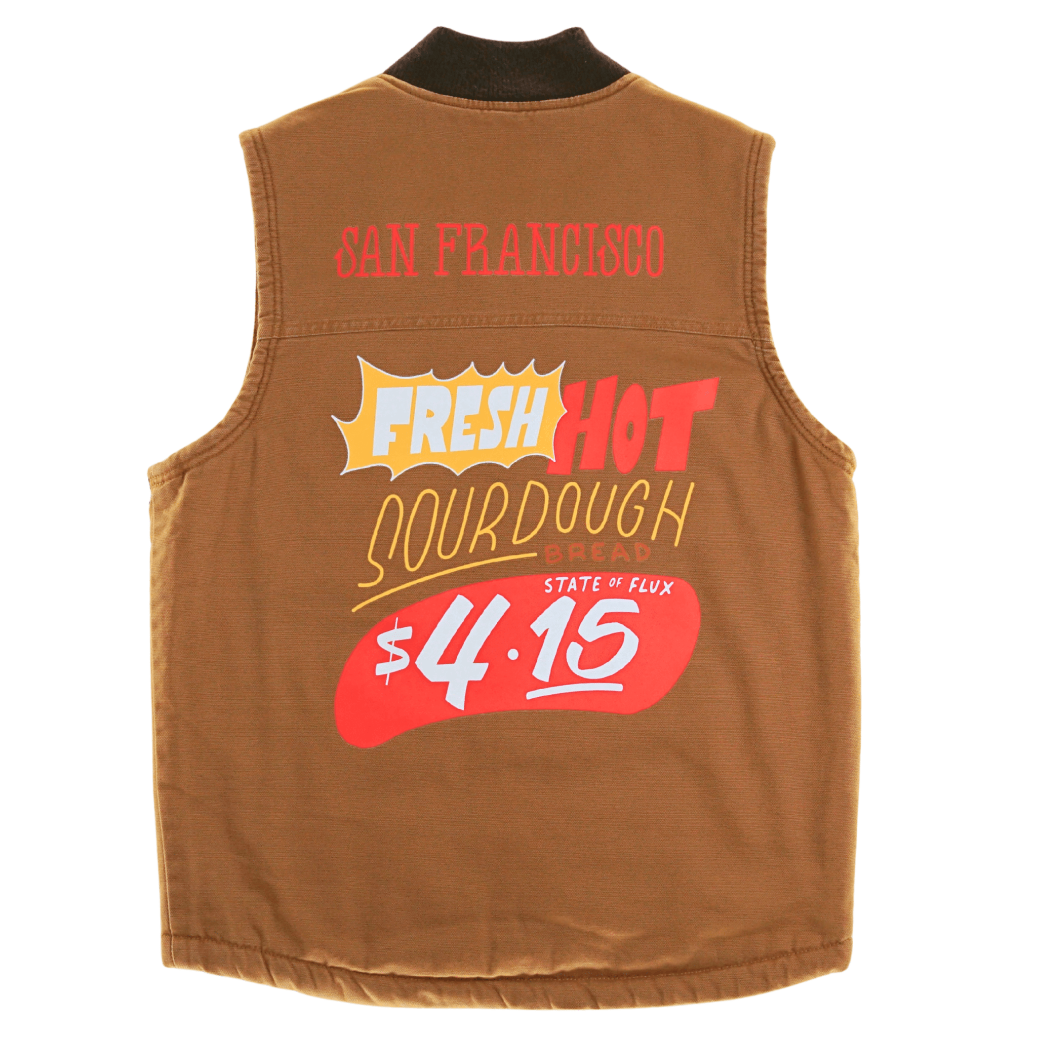 SF Dough Dickies Vest in brown duck - Dickies - State Of Flux