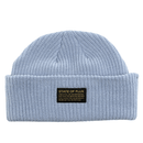 Short Knitted Mantra Beanie in light blue - State Of Flux - State Of Flux