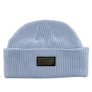 Short Knitted Mantra Beanie in light blue - State Of Flux - State Of Flux