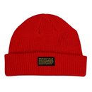 Short Knitted Mantra Beanie in red - State Of Flux - State Of Flux
