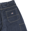 Single Knee Loose Denim Jeans in rinsed indigo blue - Dickies - State Of Flux
