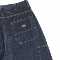 Single Knee Loose Denim Jeans in rinsed indigo blue - Dickies - State Of Flux