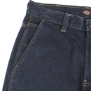 Single Knee Loose Denim Jeans in rinsed indigo blue - Dickies - State Of Flux