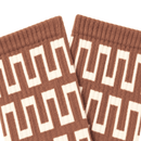 Slacker Crew Socks in rust and cream - Weld - State Of Flux