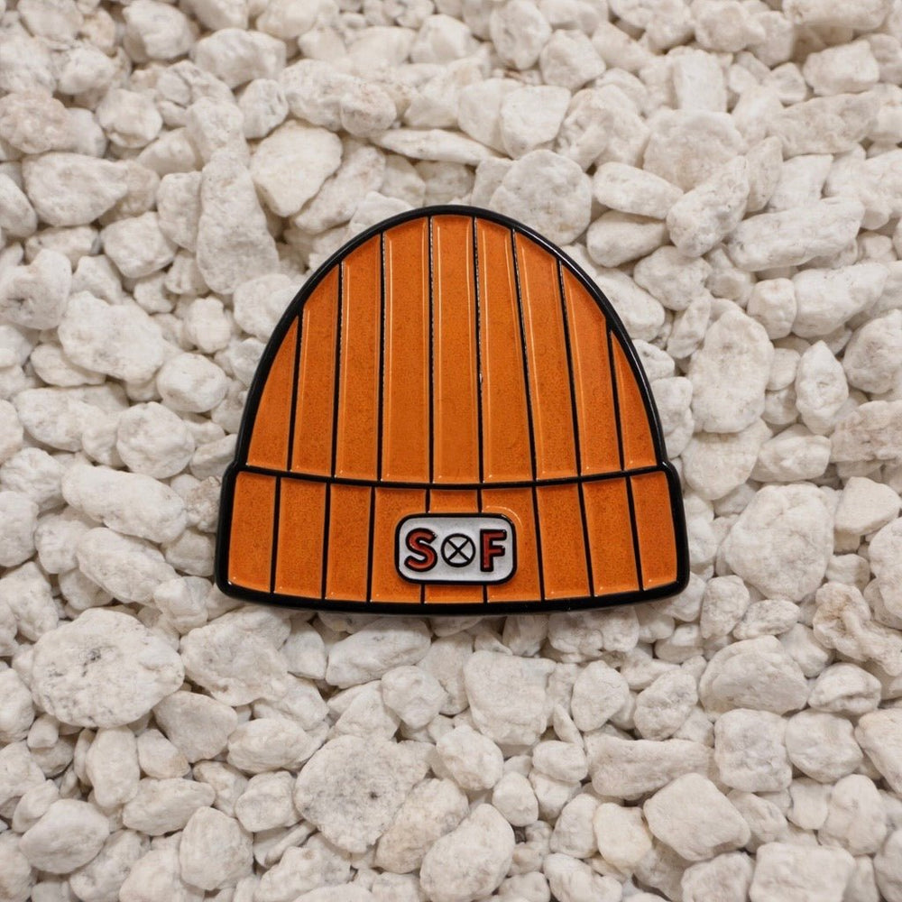 SOF Beanie Pin in orange