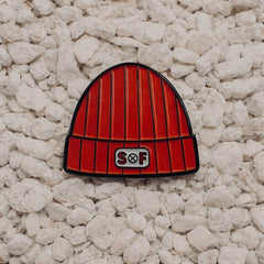 SOF Beanie Pin in red