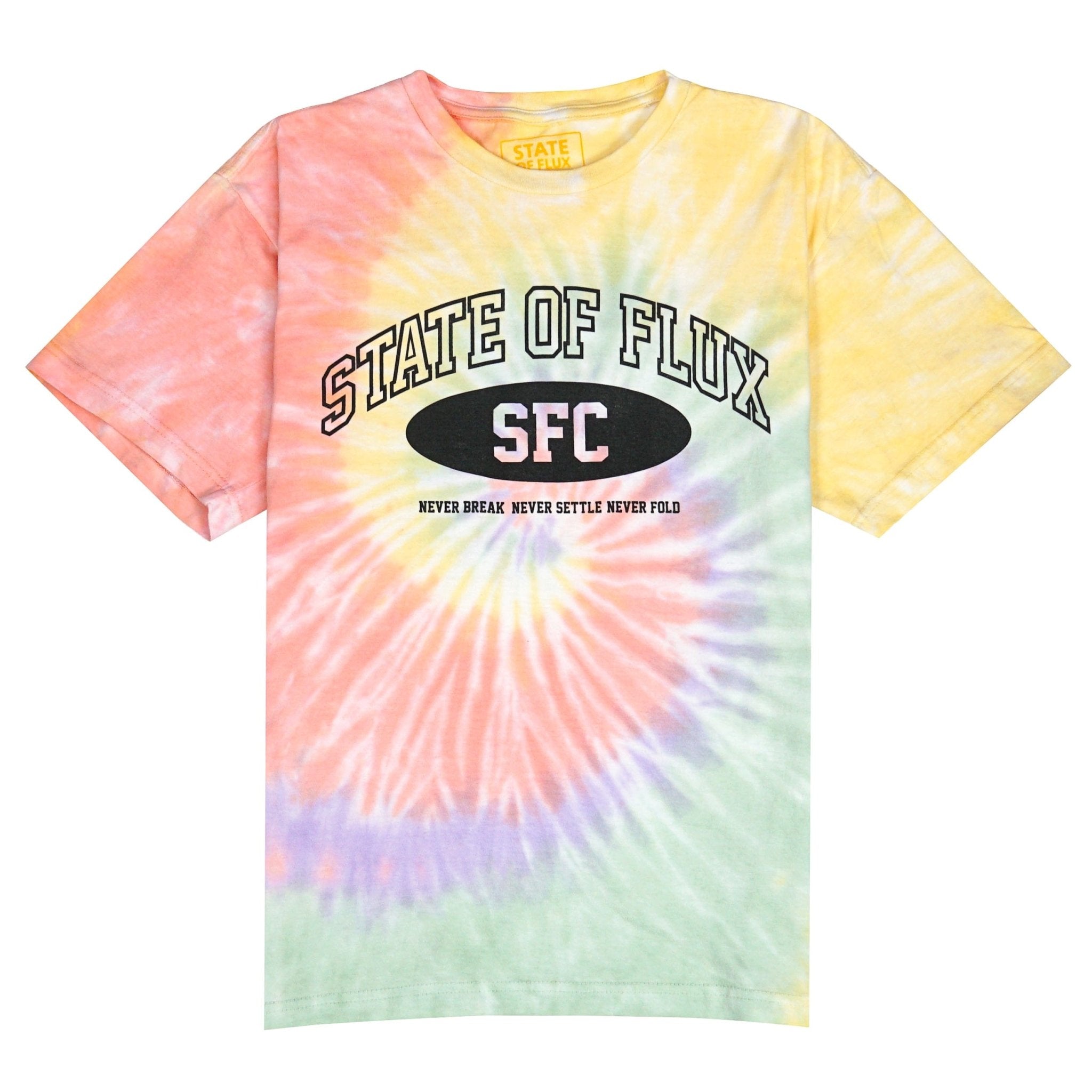 SOF Collegiate Tee in tie-dye - State Of Flux - State Of Flux