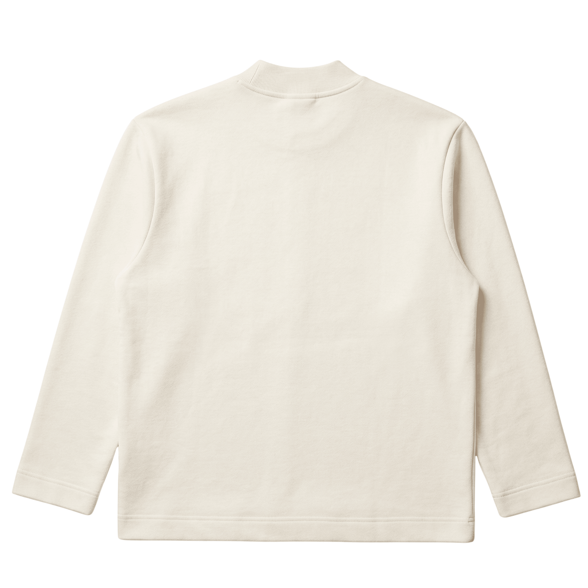 SOF Core Mock Neck Long - sleeve Shirt in cream - State Of Flux - State Of Flux