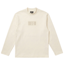 SOF Core Mock Neck Long-sleeve Shirt in cream with mock neck and tonal gel State Of Flux insignia