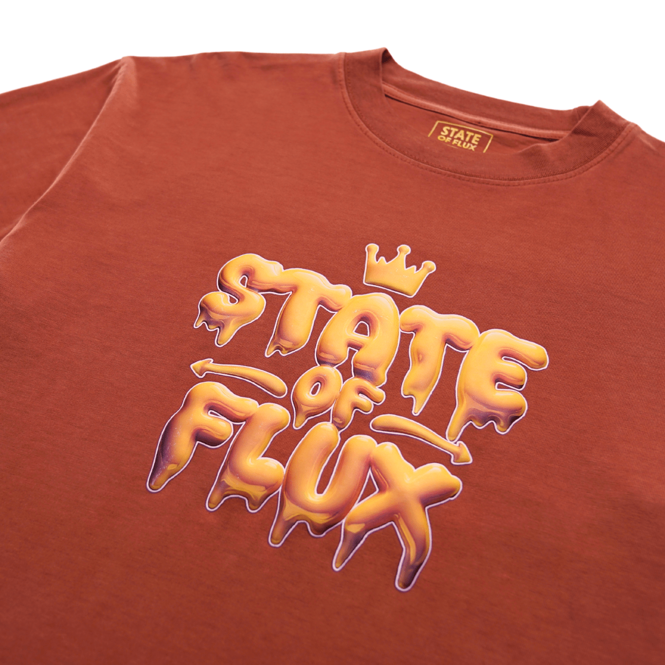 SOF Crown Logo Tee in rust