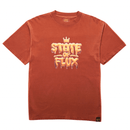 SOF Crown Logo Tee in rust - State Of Flux - State Of Flux
